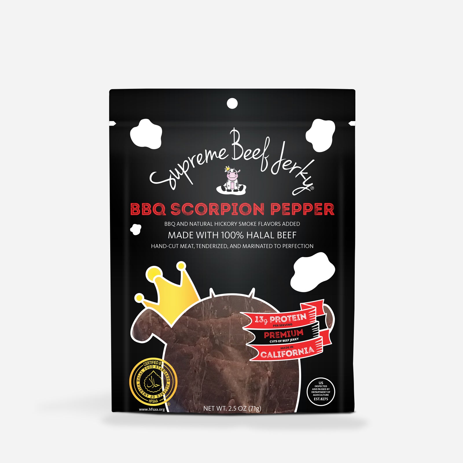 HALAL BEEF JERKY, MARINATED SPICY BEEF JERKY, HANDCRAFTED GOURMET