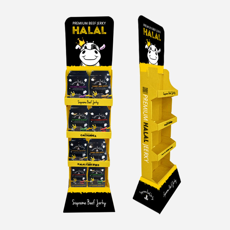 Floor Display with Supreme Beef Jerky – SUPREME BEEF JERKY