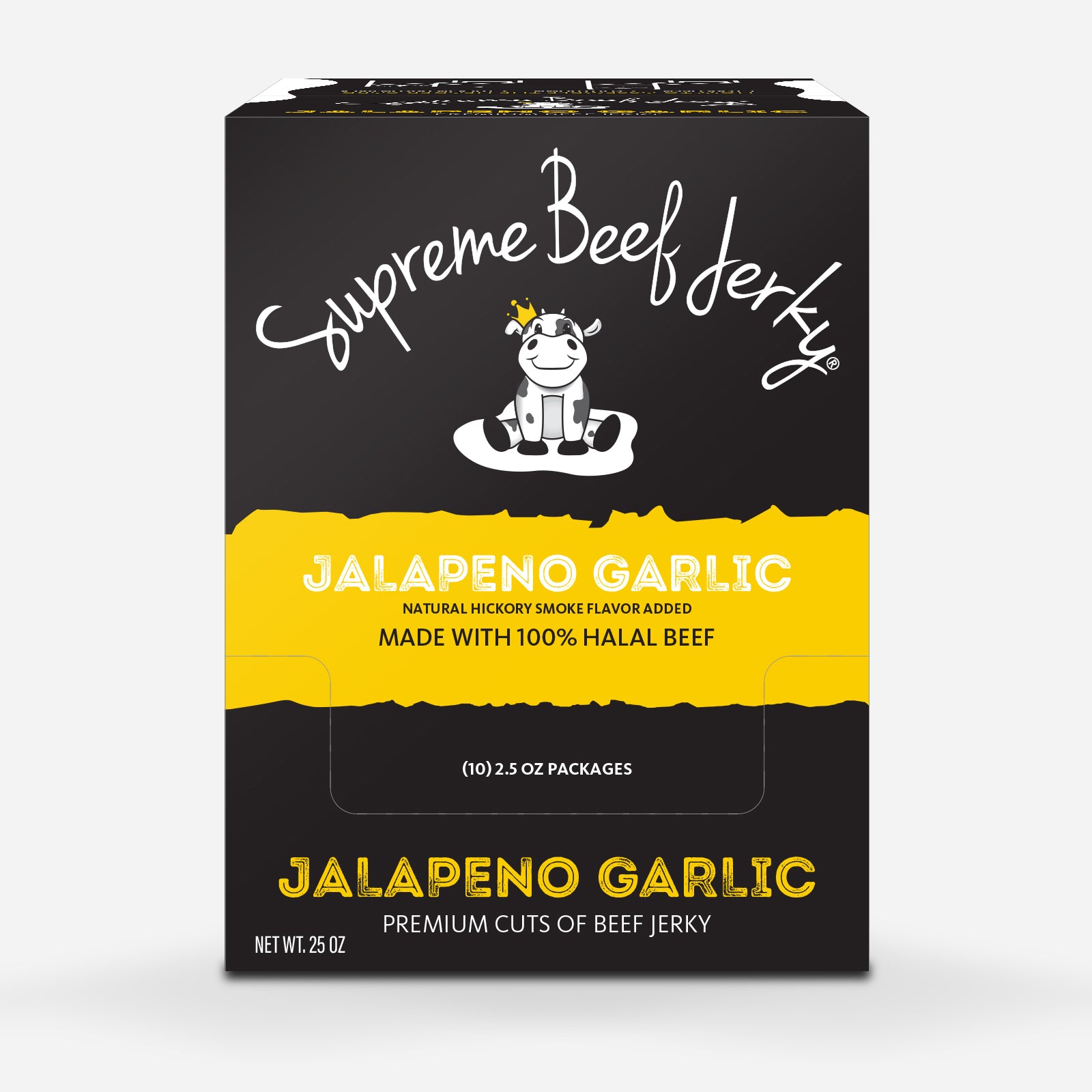 10PACK, 2.5 OZ BAG, HALAL BEEF JERKY, MARINATED SPICY BEEF JERKY, HAN